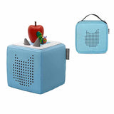 Tonies Toniebox Playtime Puppy Starter Set and Carry Case Light Blue with Tonies Audio Play Figurine, The Very Hungry Caterpillar and other stories - ANB BABY