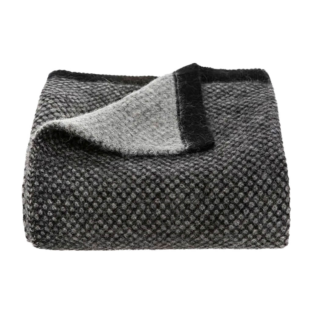 Tuwi Inti Knitted Baby Blanket-Mattresses & Covers-TUWI-Black / Grey-ANB Baby Store