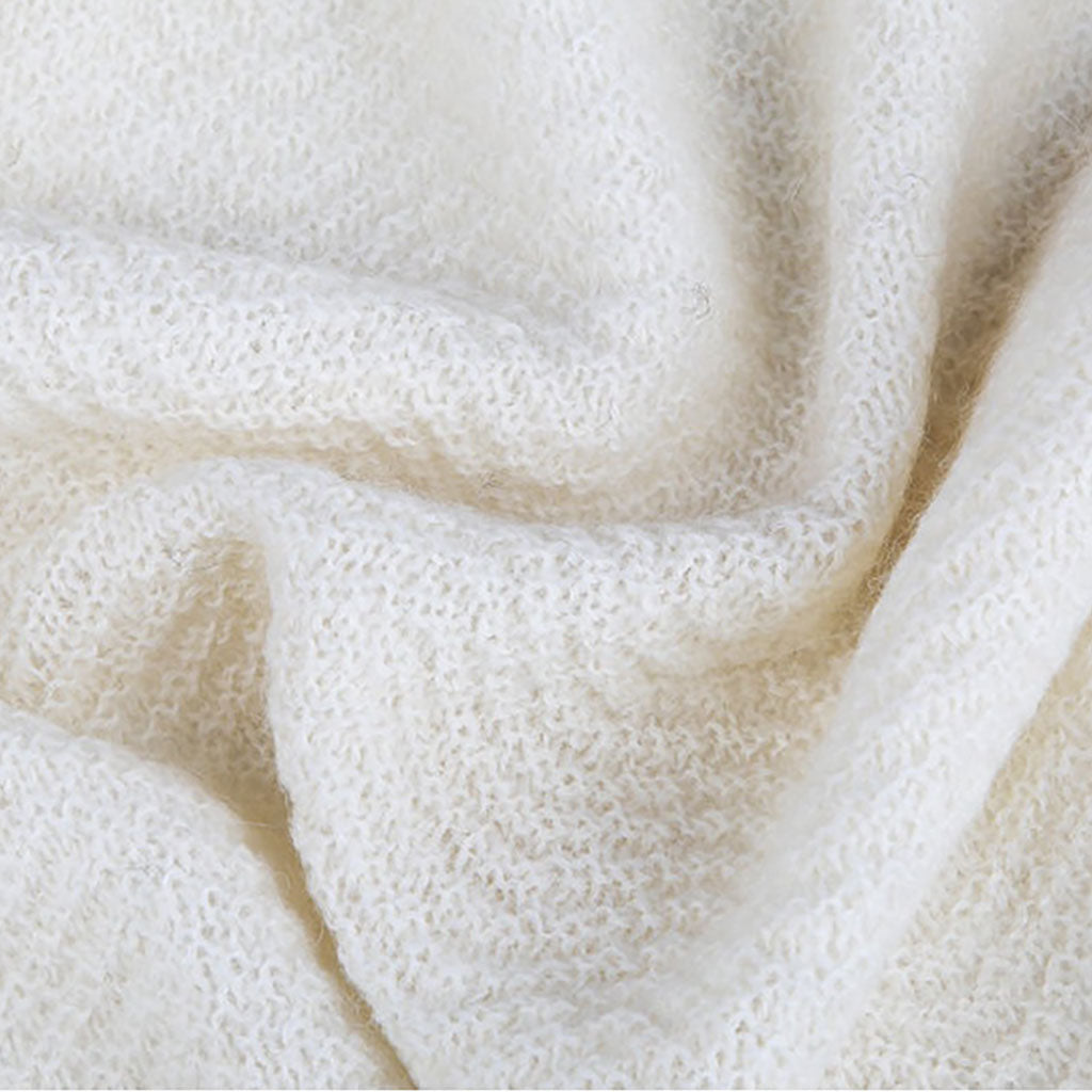 Tuwi Wave Knitted Baby Blanket-Mattresses & Covers-TUWI-Cream-ANB Baby Store