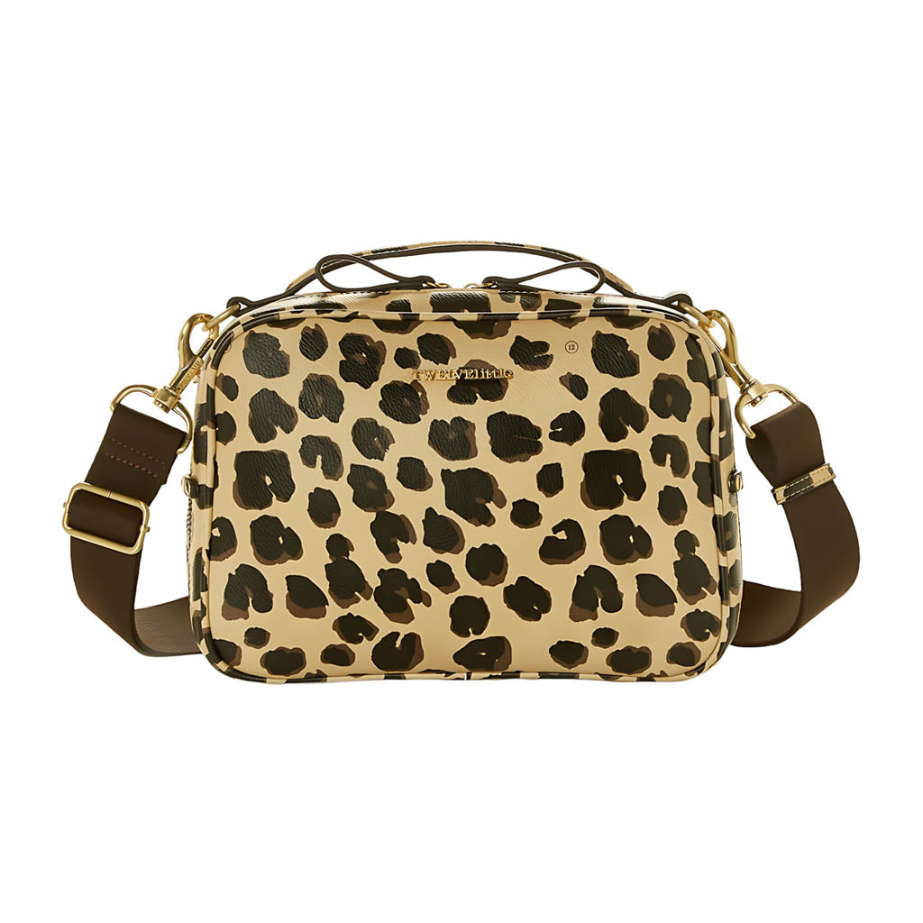 Twelvelittle Luxe Diaper Bag Clutch, Embossed Vegan Leather-Diaper Bags-TWELVElittle-Leopard Print-ANB Baby Store