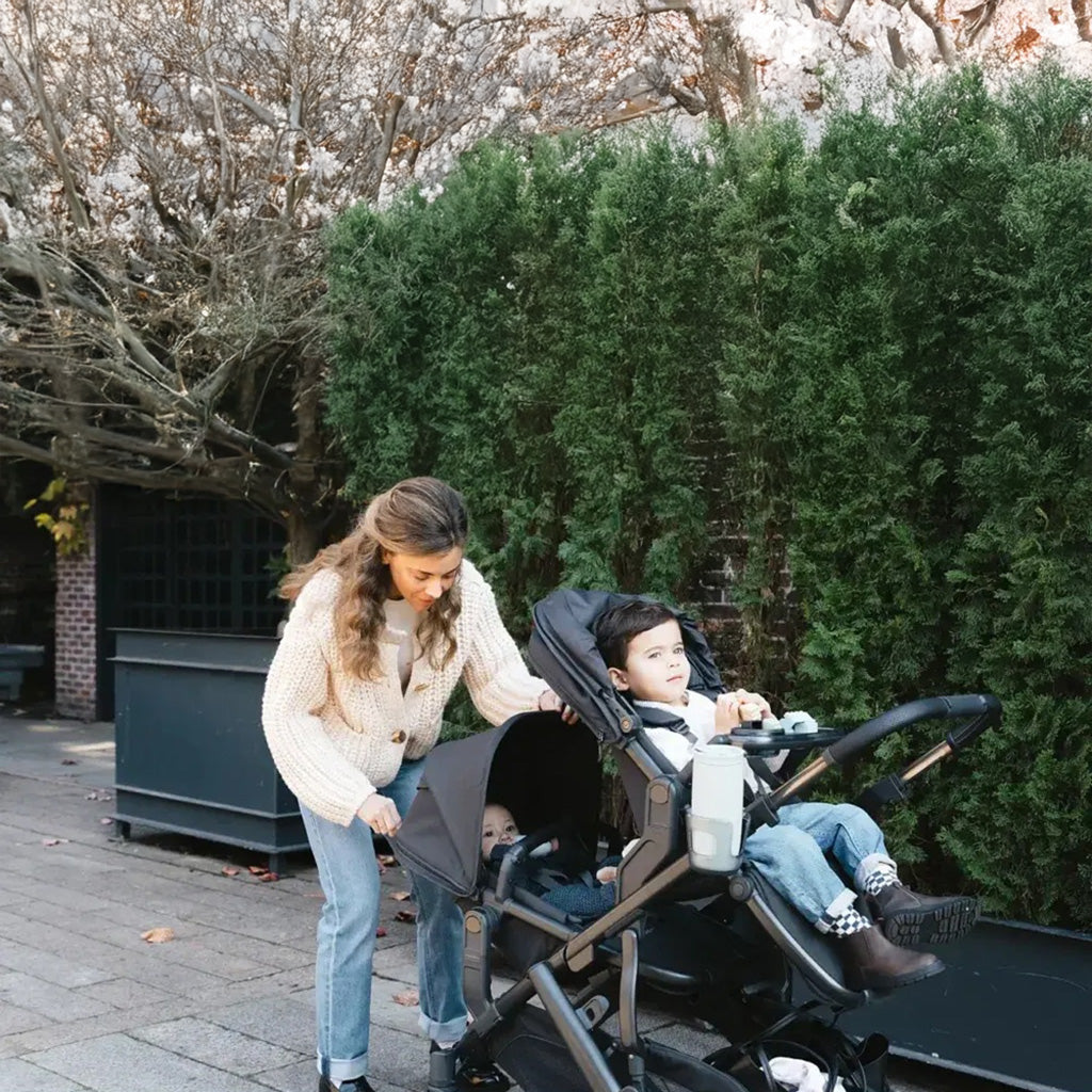 uppababy vista v3 rumble seat UPPAbaby RumbleSeat V3, Julian: Dusty Blue / Carbon Frame / Chestnut Leather