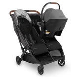 UPPAbaby Adapters for Minu Duo, Mesa & Mesa V2, Mesa Max, Mesa i-Size & Aria, Front View of car seat attached with adapter - ANB Baby