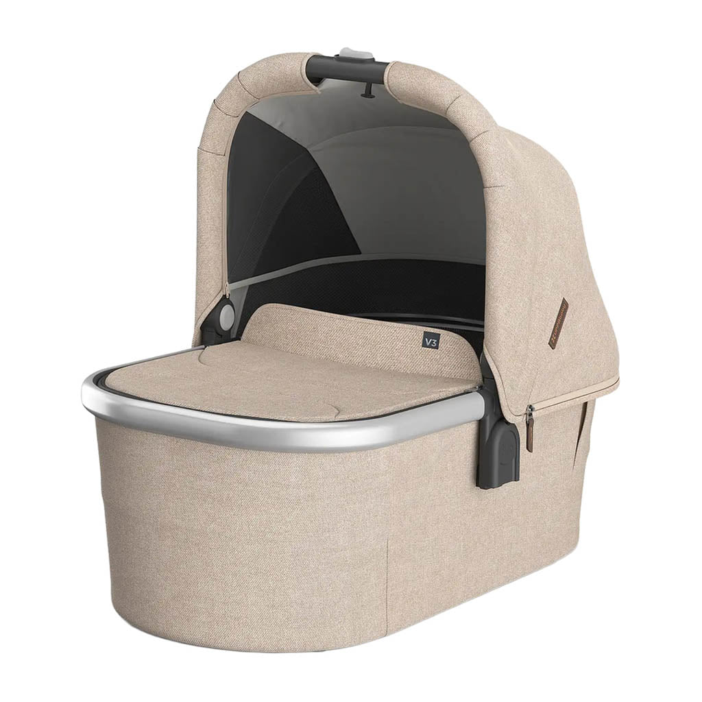 UPPAbaby Bassinet V3-Cribs & Bassinets-UPPAbaby-Declan: Oat Mélange / Silver Frame-ANB Baby Store