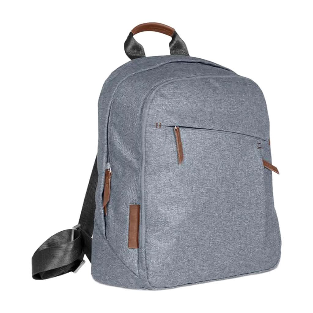 UPPAbaby Changing Backpack-Diaper Bags-UPPAbaby-Gregory: Blue Melange / Saddle Leather-ANB Baby Store