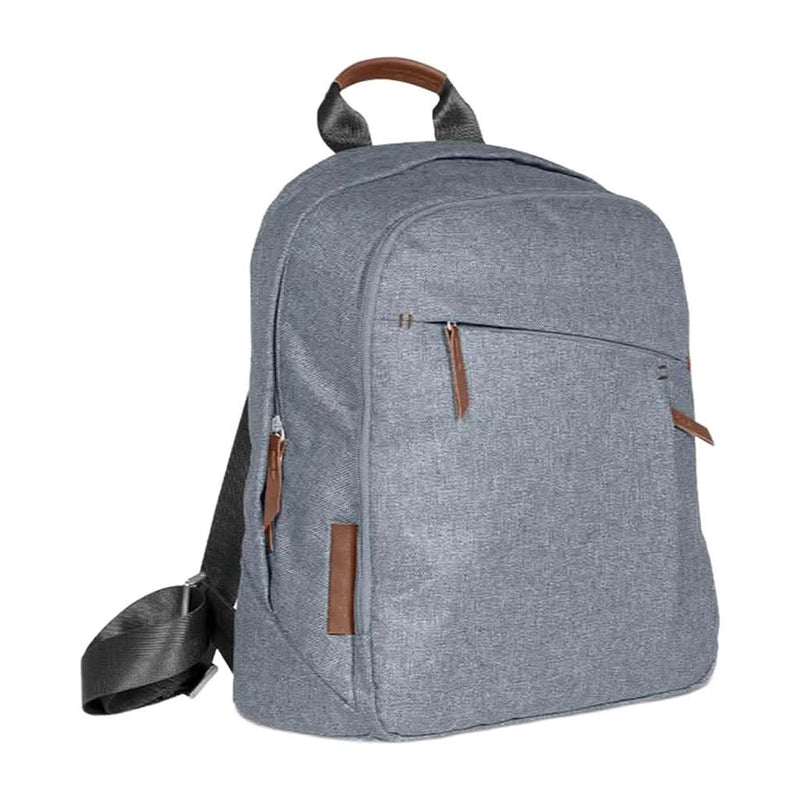 UPPAbaby Changing Backpack-Gregory-Blue Melange Saddle Leather - ANB Baby