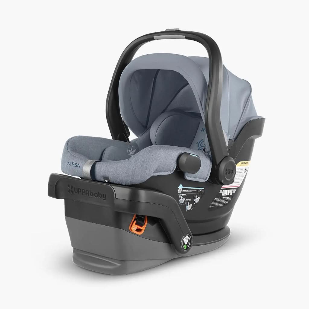 UPPAbaby MESA V2 Infant Car Seat Gregory: Blue Melange/ Merino Wool - ANB Baby