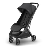 UPPAbaby Minu V3 Stroller, Jake Charcoal Carbon Frame Black Leather - ANB BABY