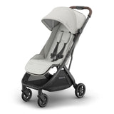 UPPAbaby Minu V3 Stroller, Savannah Pearl Gray Melange Carbon Frame Chestnut Leather -ANB BABY