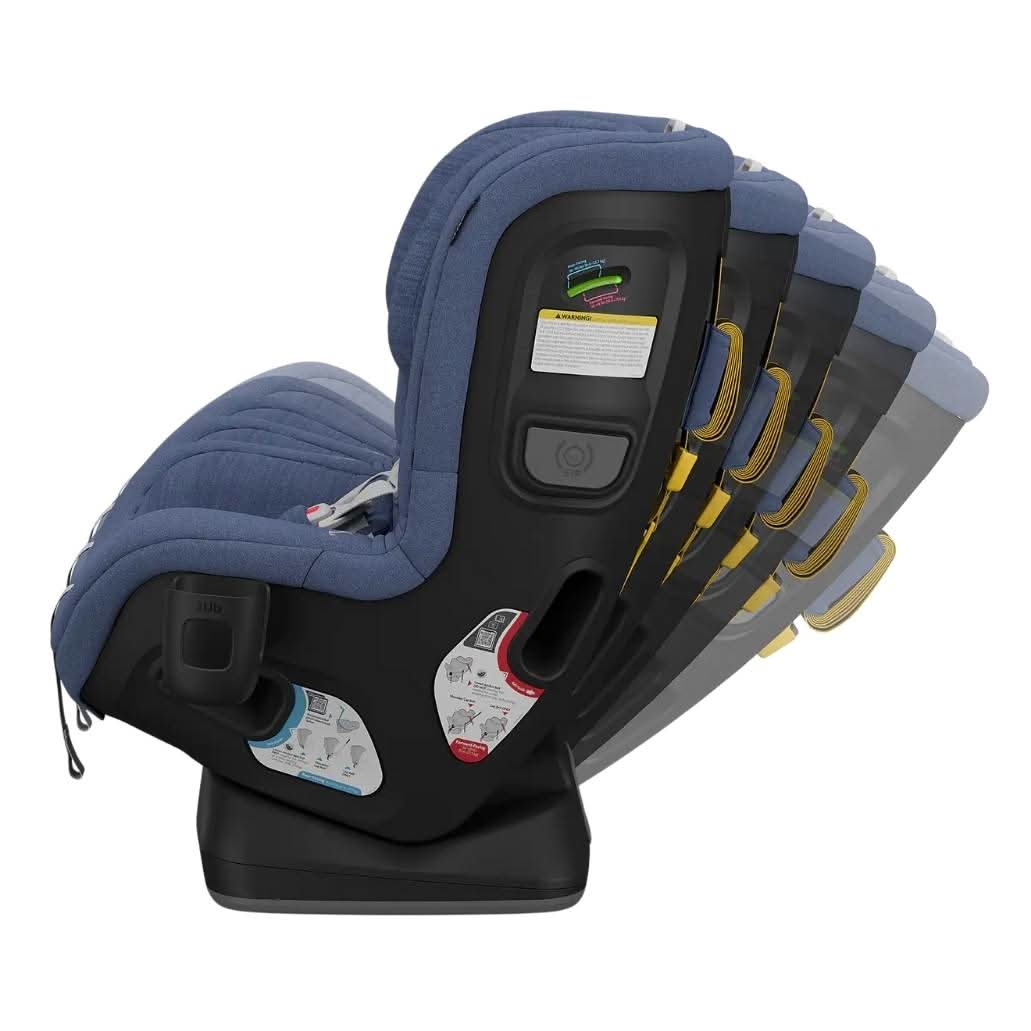 UPPAbaby Rove Convertible Car Seat, Cody-Coastal Blue Mélange-Cody Coastal-Blue Mélange, Recline Positions - ANB Baby
