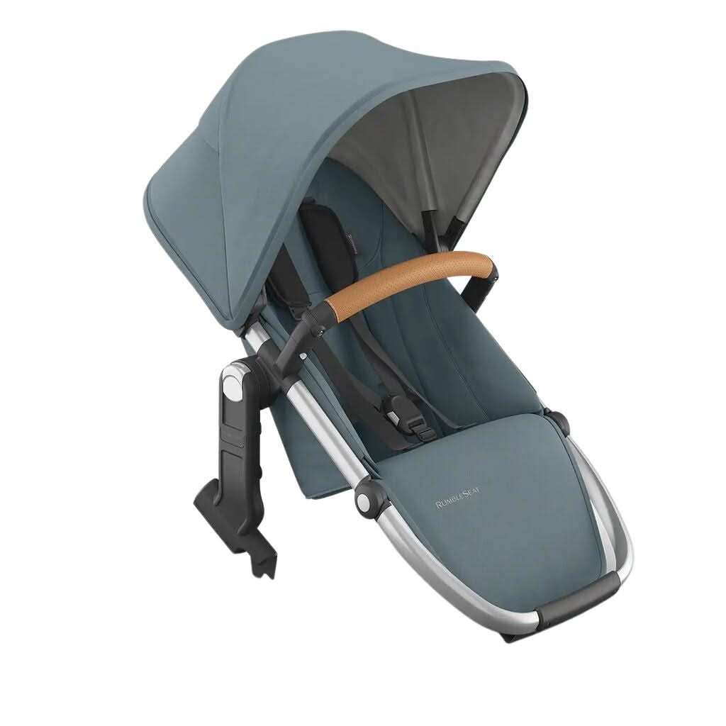 UPPAbaby RumbleSeat V3-Stroller Accessories-UPPAbaby-Callum: Stone Blue / Silver Frame / Sand Leather-ANB Baby Store