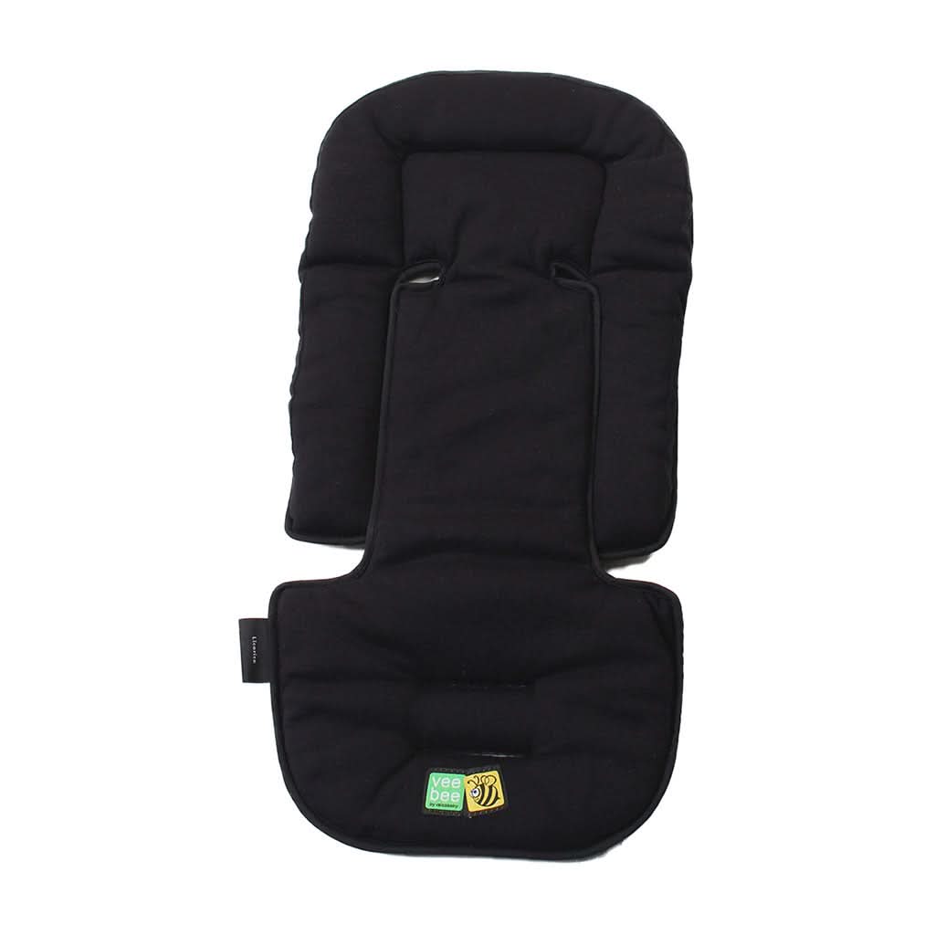 VALCO BABY All Sorts Seat Pad and Head Hugger-Licorice Black_7 - ANB Baby