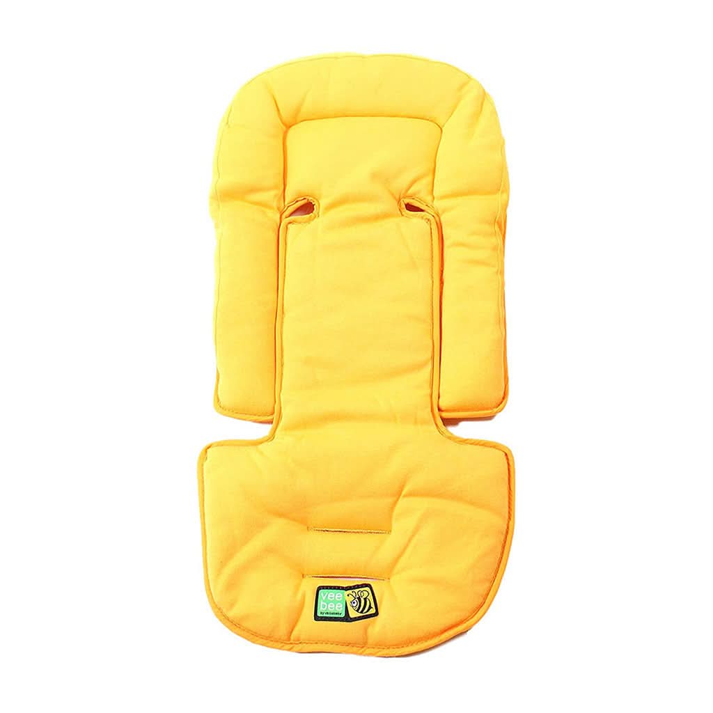 VALCO BABY All Sorts Seat Pad and Head Hugger-Sunshine Yellow_3 - ANB Baby