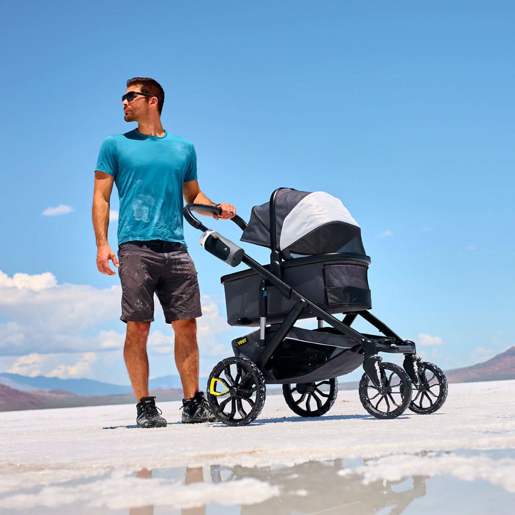 veer jogging stroller Veer Switch&Jog Stroller with Bassinet