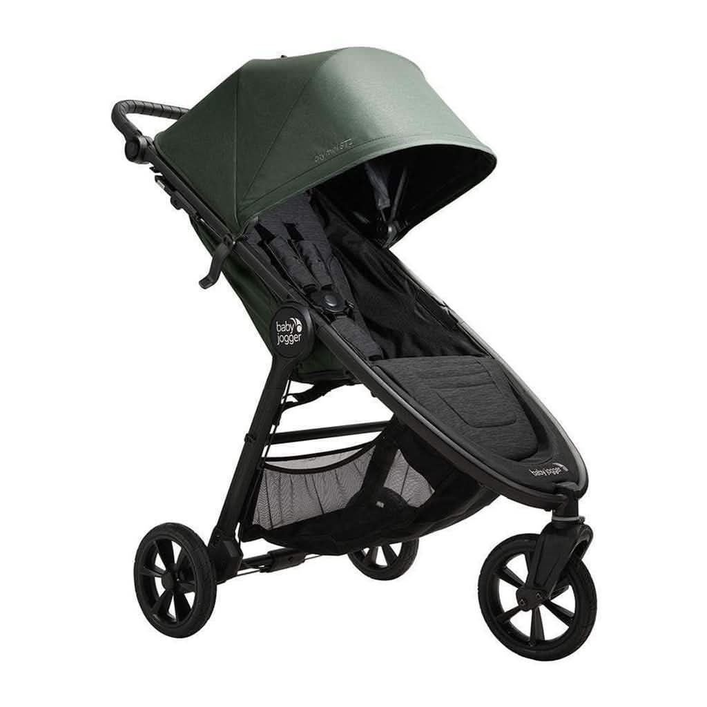 green jogging stroller Baby Jogger City Mini GT2 Stroller Bundle, Briar Green