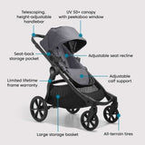 Baby Jogger City Select 2 + City GO 2 Travel System, Radiant Slate - ANB Baby