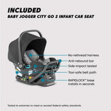 Baby Jogger City Select 2 + City GO 2 Travel System, Radiant Slate - ANB Baby