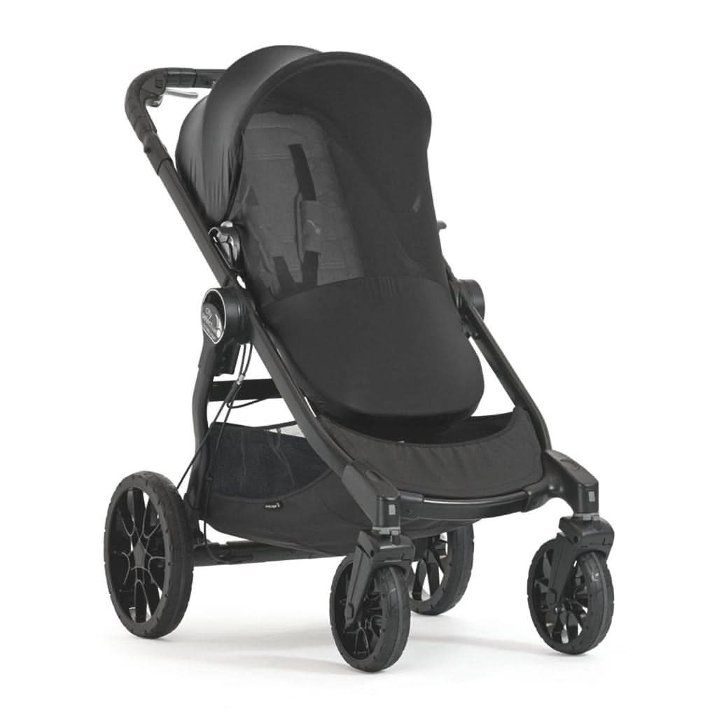 city select double stroller sun shade Baby Jogger City Select / LUX Bug Canopy - Black