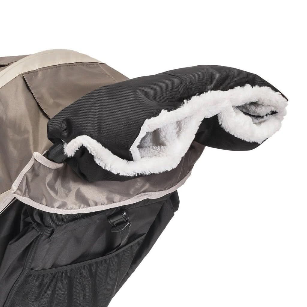 Baby Jogger Plush Stroller Hand Muff - Black-Stroller Accessories-Baby Jogger-ANB Baby Store