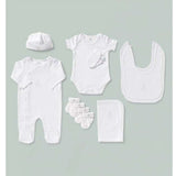 Babyblooms Luxury Rose Baby Clothes Bouquet and Personalized Teddy Bear - BBCBQCBEP8 - ANB Baby
