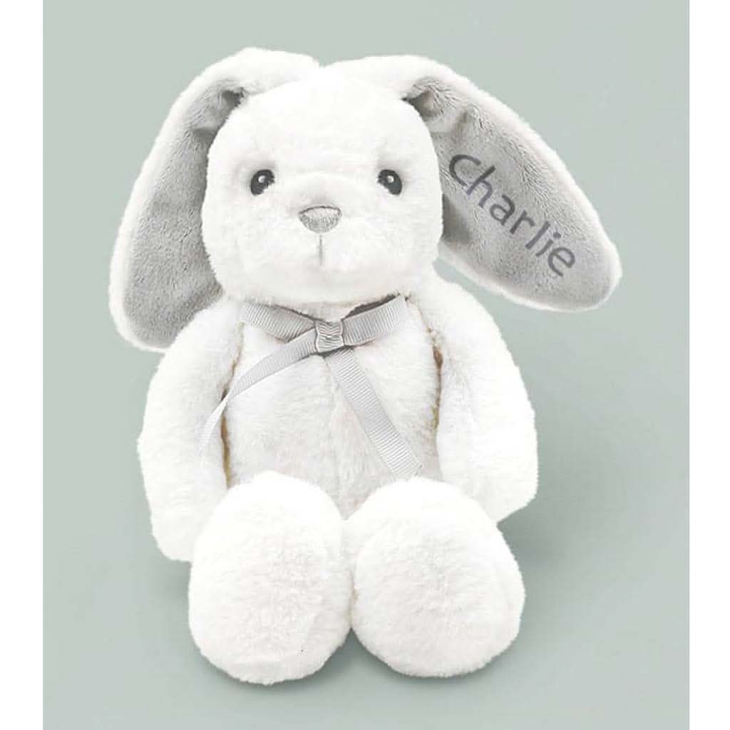 Babyblooms Personalized Baby Bunny-Plush Toys-Babyblooms-Grey-ANB Baby Store