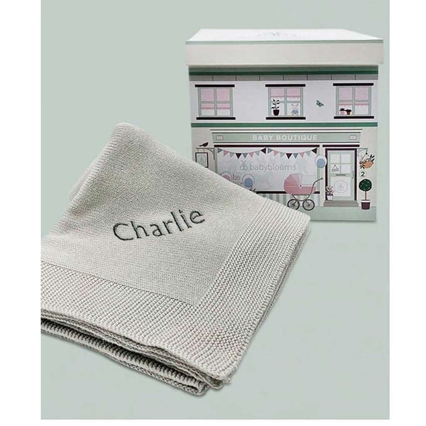 Babyblooms Personalized Knitted Baby Blanket