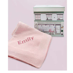 Babyblooms Personalized Knitted Baby Blanket, ANB BABY