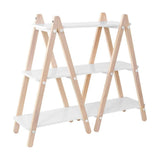 Babyletto Dottie Bookcase, White and Washed Natural Finish - ANB Baby