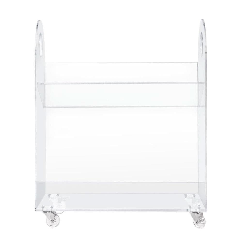Babyletto Presto Acrylic Bookcase and Cart in Acrylic - In Store Pickup Only, ANB BABY