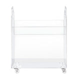 Babyletto Presto Acrylic Bookcase and Cart in Acrylic - In Store Pickup Only - ANB Baby