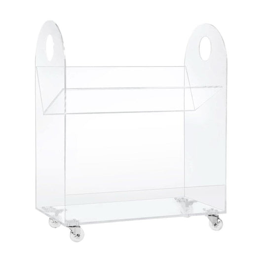 Babyletto Presto Acrylic Bookcase and Cart in Acrylic - In Store Pickup Only - ANB Baby
