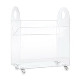 Babyletto Presto Acrylic Bookcase and Cart in Acrylic - In Store Pickup Only - ANB Baby