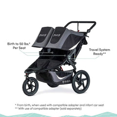 BOB Gear Revolution Flex 3.0 Duallie Double Jogging Stroller, ANB BABY