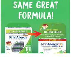 Boiron RhinAllergy Kids Pellets, Homeopathic Medicine for Allergy Relief, 3 Tubes, ANB BABY
