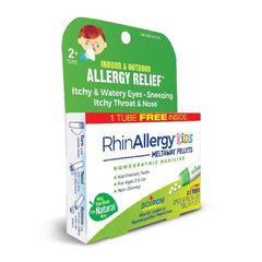Boiron RhinAllergy Kids Pellets, Homeopathic Medicine for Allergy Relief, 3 Tubes, ANB BABY