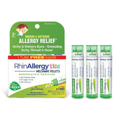 Boiron RhinAllergy Kids Pellets, Homeopathic Medicine for Allergy Relief, 3 Tubes, ANB BABY