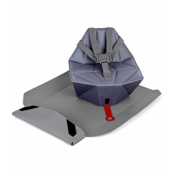 Bombol Pop-Up Booster Seat with Carry Bag, Denim Blue | ANB Baby