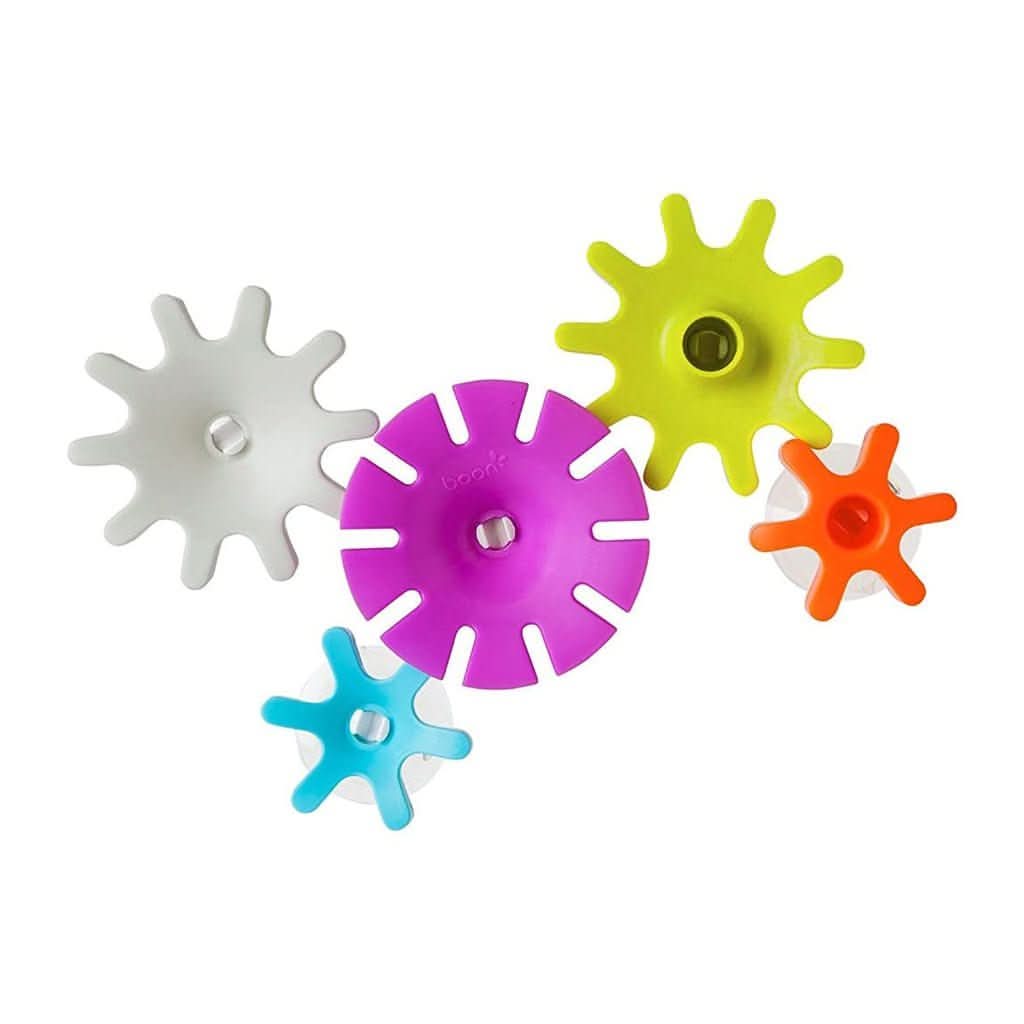 Boon 5-Pieces Cogs Water Gears Bath Toy Set-Bath Tubs & Accessories-Boon-Pink-ANB Baby Store