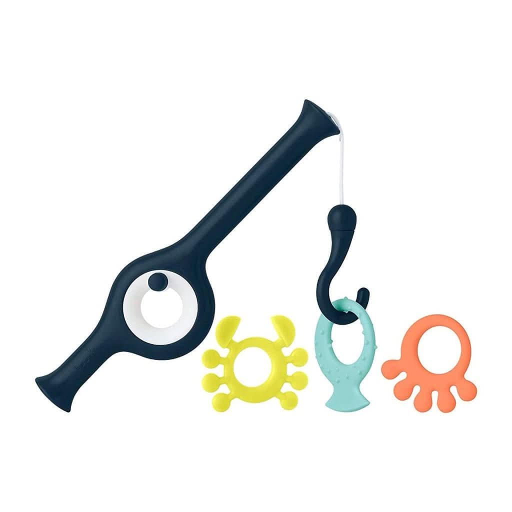 Boon Cast Fishing Pole Bath Toy, Navy-Bath Tubs & Accessories-Boon-ANB Baby Store