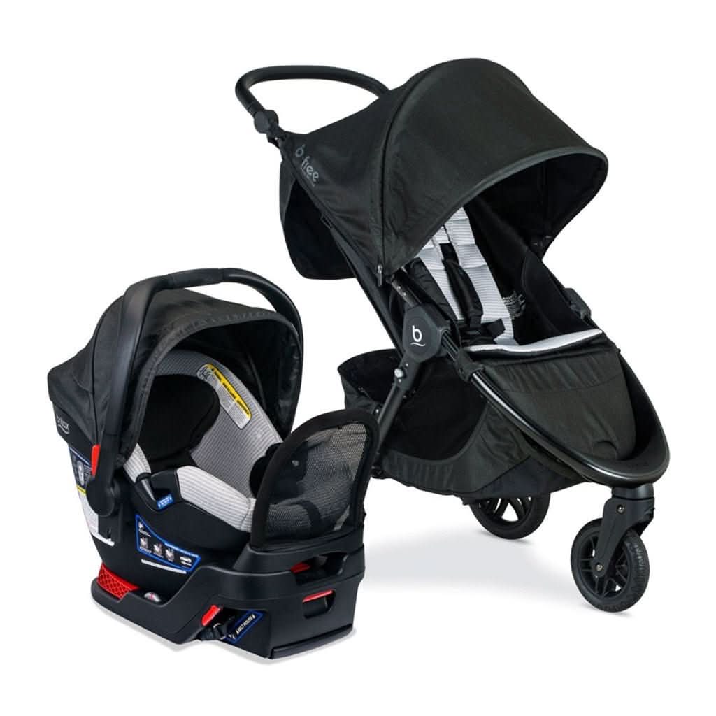 Britax B-Safe Gen2 FlexFit + B-Free Premium Travel System-Travel Systems-Britax-ANB Baby Store