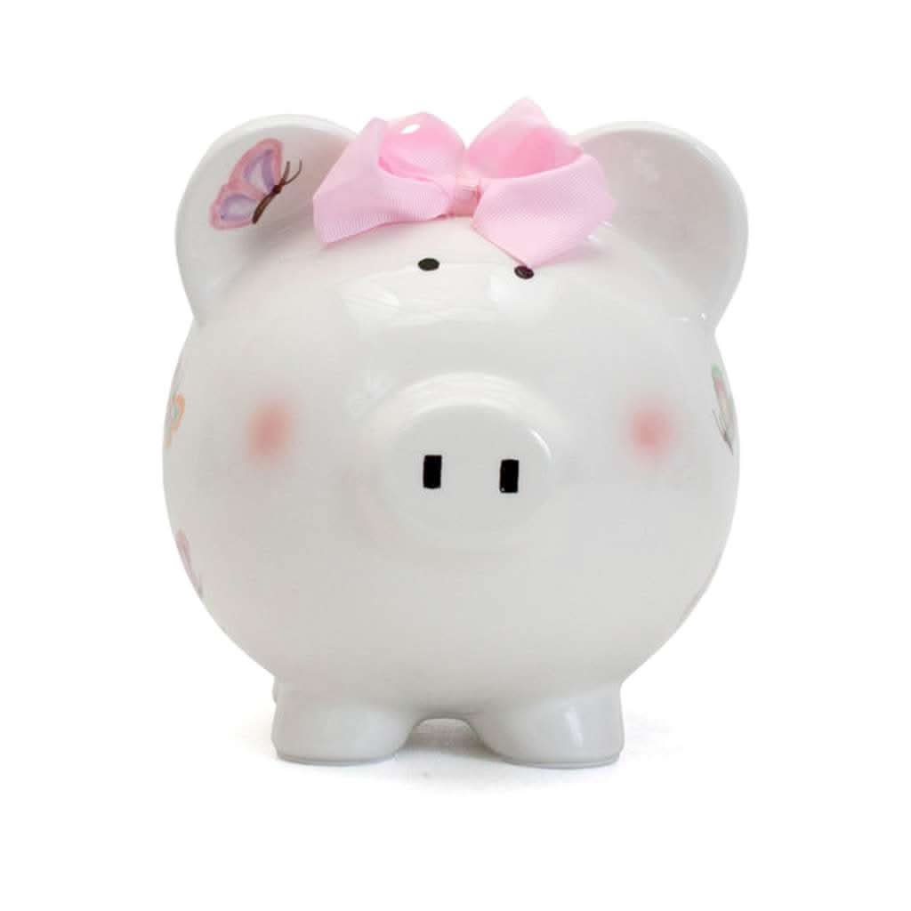 Child to Cherish Petite Papillon Piggy Bank-Nursery Decor-Child To Cherish-ANB Baby Store