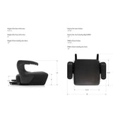 CLEK Ozzi LATCHing Backless Booster Car Seat - Carbon - ANB Baby