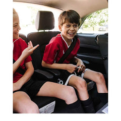 CLEK Ozzi LATCHing Backless Booster Car Seat - Carbon - Available October, ANB BABY