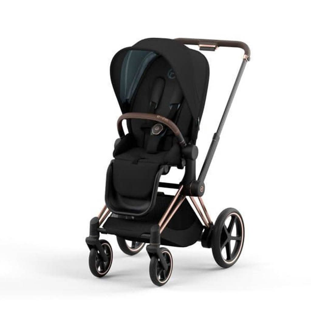 Cybex e - Priam 4 OneBox, Frame and Deep Black Seat, ANB BABY