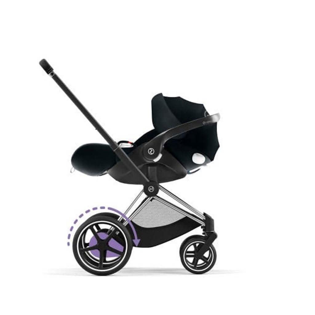 Cybex e - Priam 4 OneBox, Frame and Deep Black Seat, ANB BABY