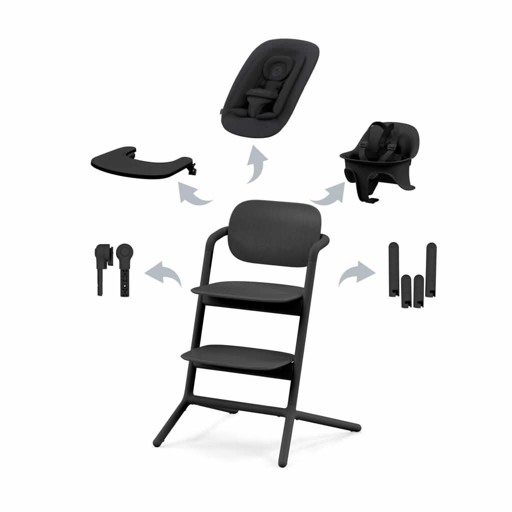 Cybex Lemo 2 High Chair 4-in-1-High Chairs-Cybex-Stunning Black-ANB Baby Store