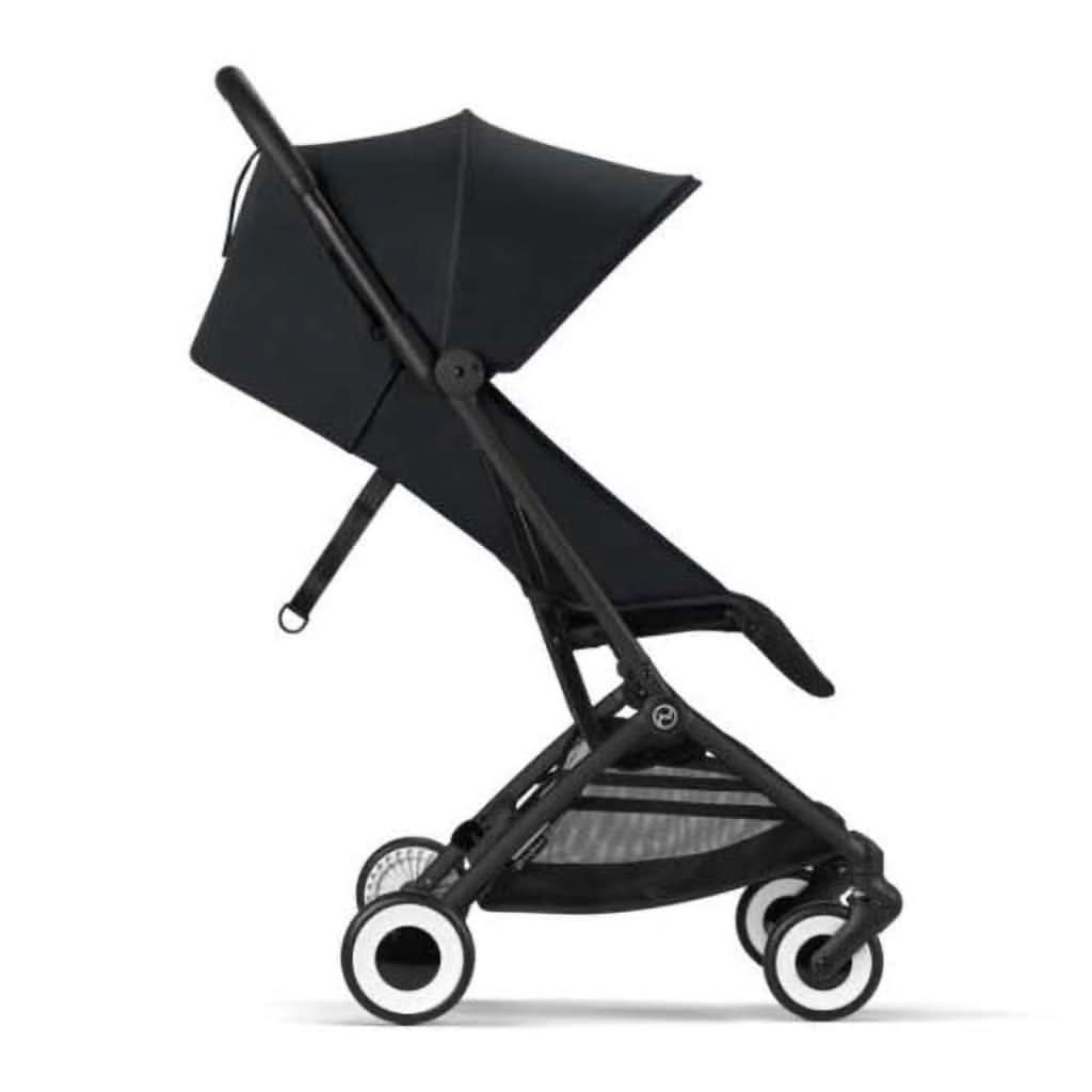 Cybex Orfeo Lightweight Stroller, Black Frame with Magic Black Seat, ANB BABY