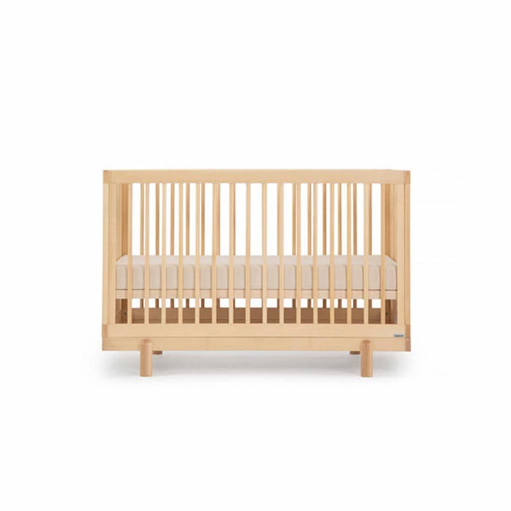 DaDaDa Bliss 4-in-1 Convertible Crib-Cribs & Bassinets-DaDaDa-White/Natural-ANB Baby Store