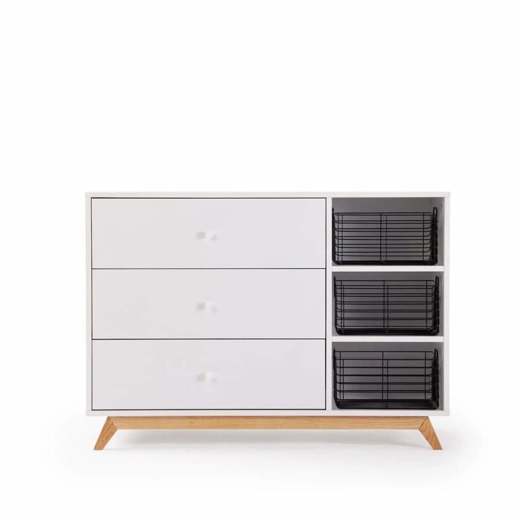 DaDaDa Central Park 2.0 3 - Drawer, Two Shelves Dresser, ANB BABY