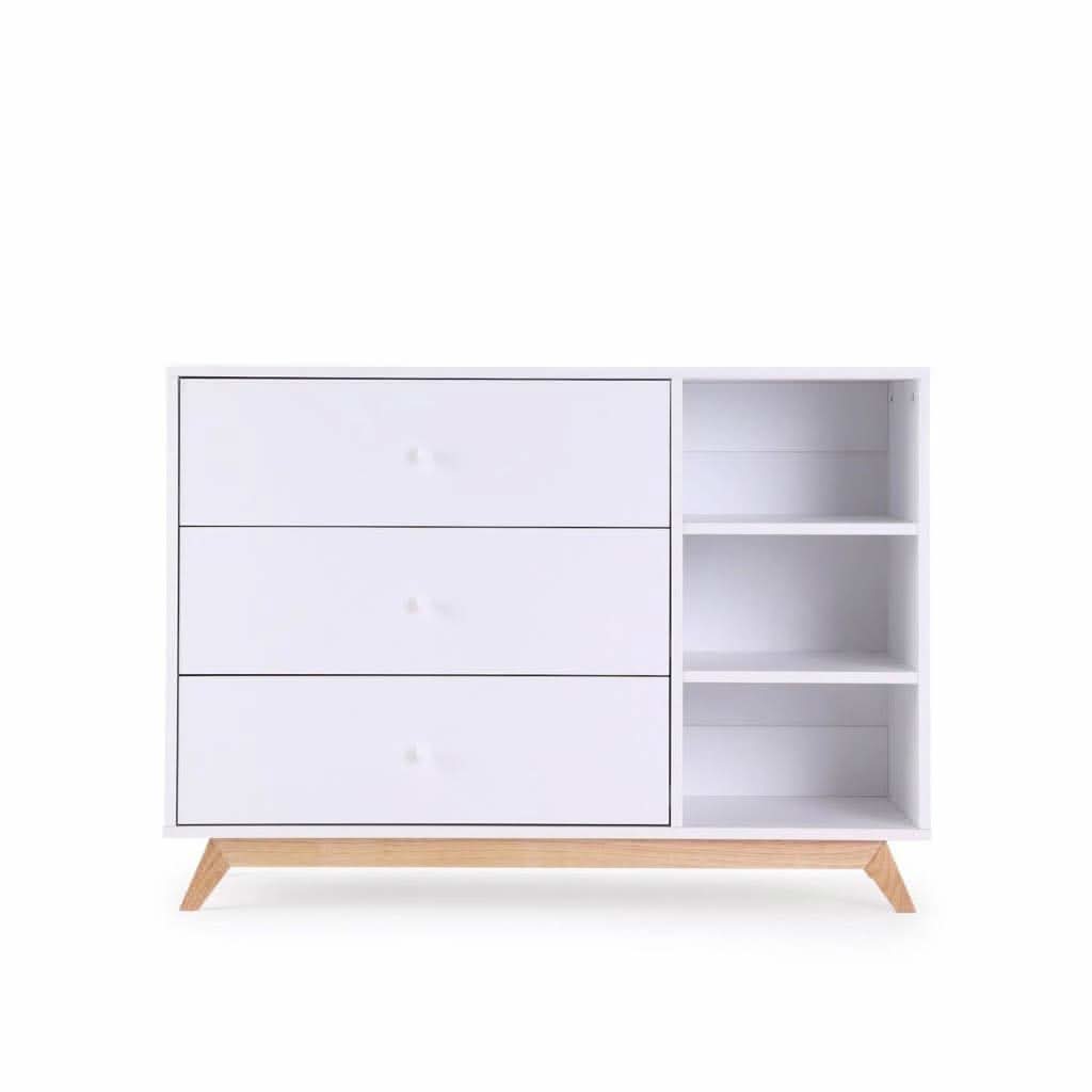 DaDaDa Central Park 2.0 3 - Drawer, Two Shelves Dresser, ANB BABY
