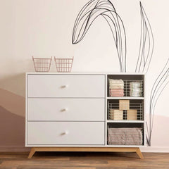 DaDaDa Central Park 2.0 3 - Drawer, Two Shelves Dresser, ANB BABY